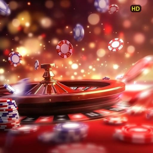 Dealer live casino membagikan kartu secara langsung dengan latar studio profesional