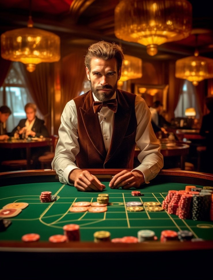 Dealer live casino berbicara dan bermain kartu secara langsung di platform naga5000